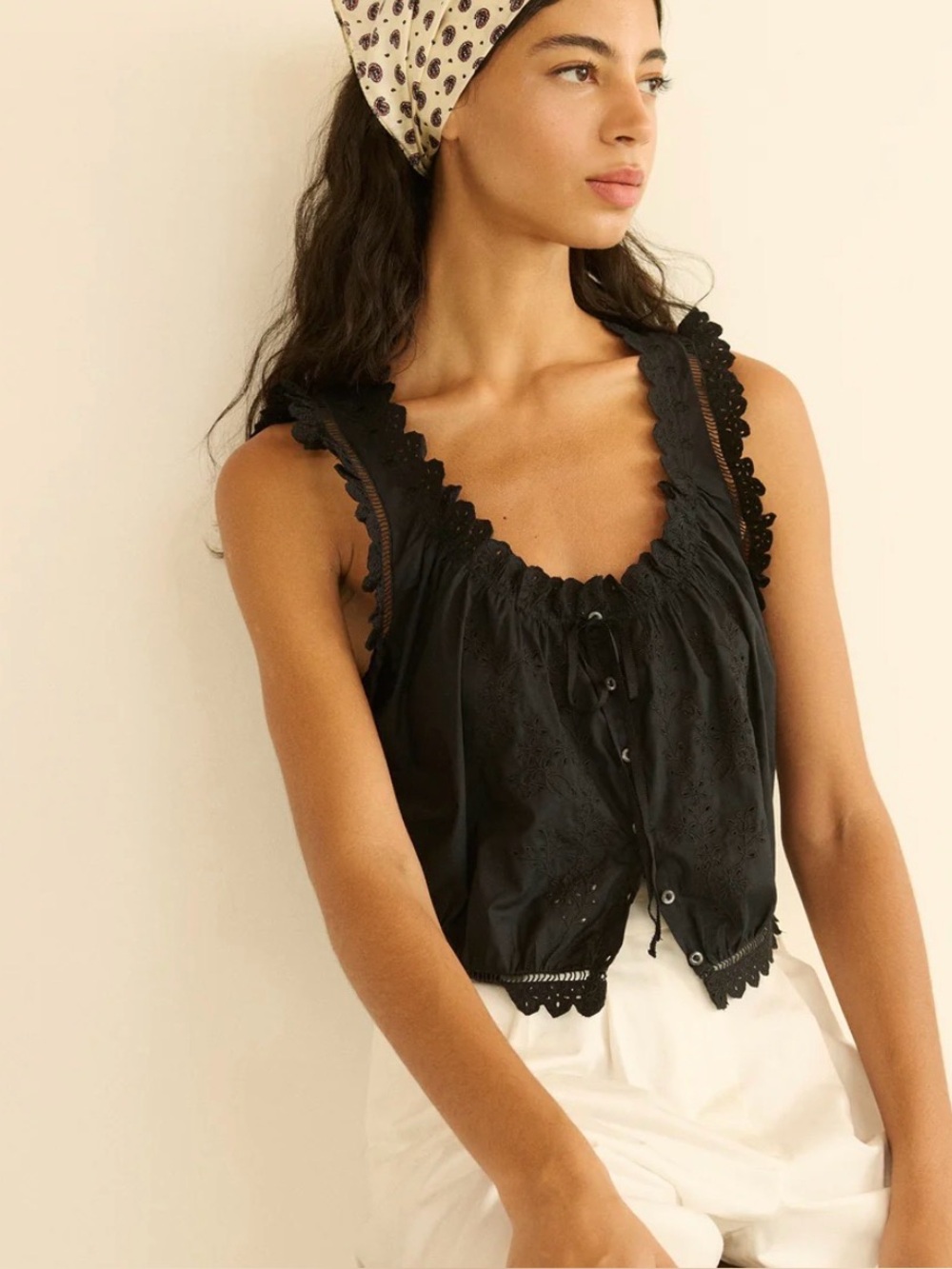 DOEN Traveler Top, Black, Large